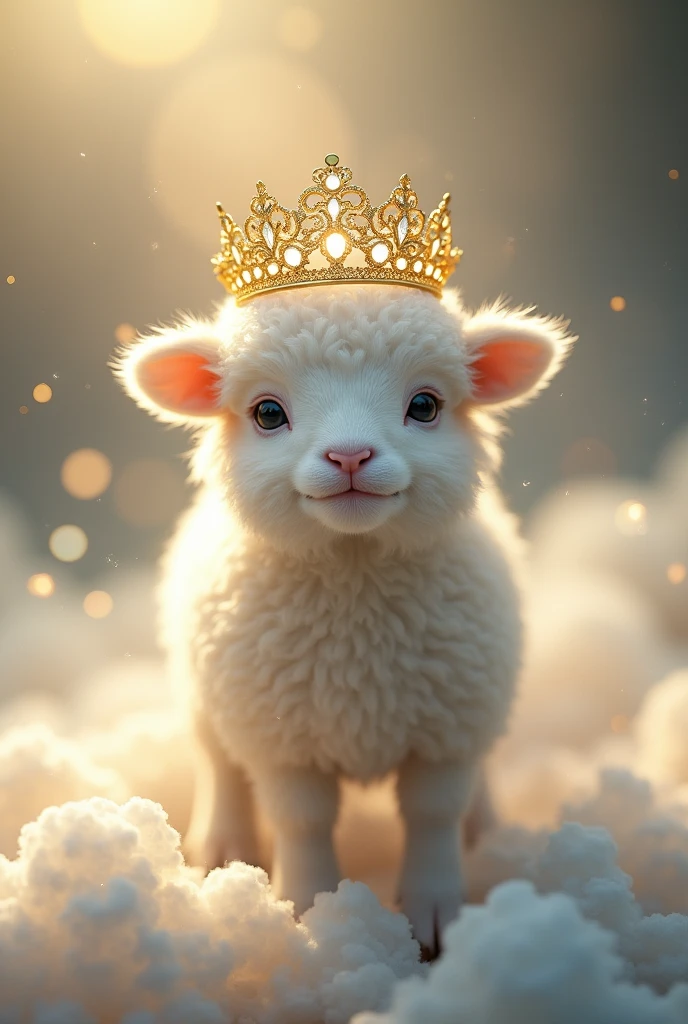 Lamb with crown