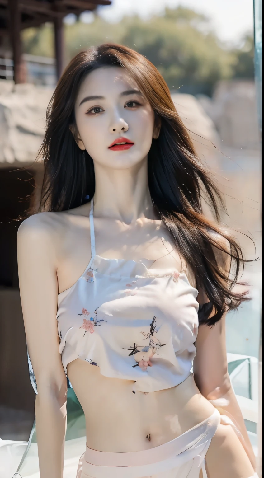 (original photo，best quality），（lifelike，照片lifelike：1.3），best quality，Very detailed，masterpiece，超Detail level，illustration，1 girl，Dominant_Body，Large Breasts，Bigger breasts，Protruding nipples，Nipple protrusion，Transparent lace，Slim waist，Tight abdomen，Sexy navel，细long双腿，Dynamic Angle，World Masters Theatre，messy_long_hair，best quality，Extremely detailed CG unified 8k wallpaper，，Astonishing，Light，lens_Flare，Dunhuang_style，Real People，Highly detailed face and skin texture, Exquisite eyes,Surrealism，超lifelike的照片，Very detailed CG unified 8k wallpaper，（masterpiece），（best quality），（Very detailed），（超lifelike的照片），（Best Character Detail：1.36），脸Dominant有Light, 灯Light，illustration, Very detailed，Detail level, high resolution, Very detailed, best quality, masterpiece