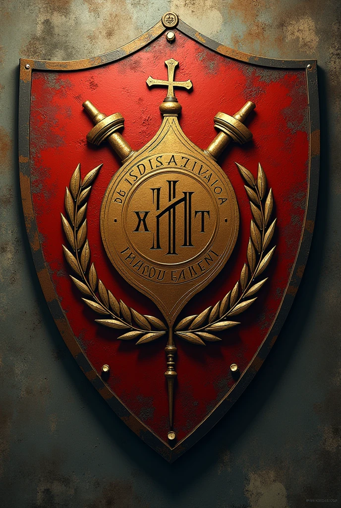Football shield bearing the name of only the sons of Abraham in Spanish for a football team
