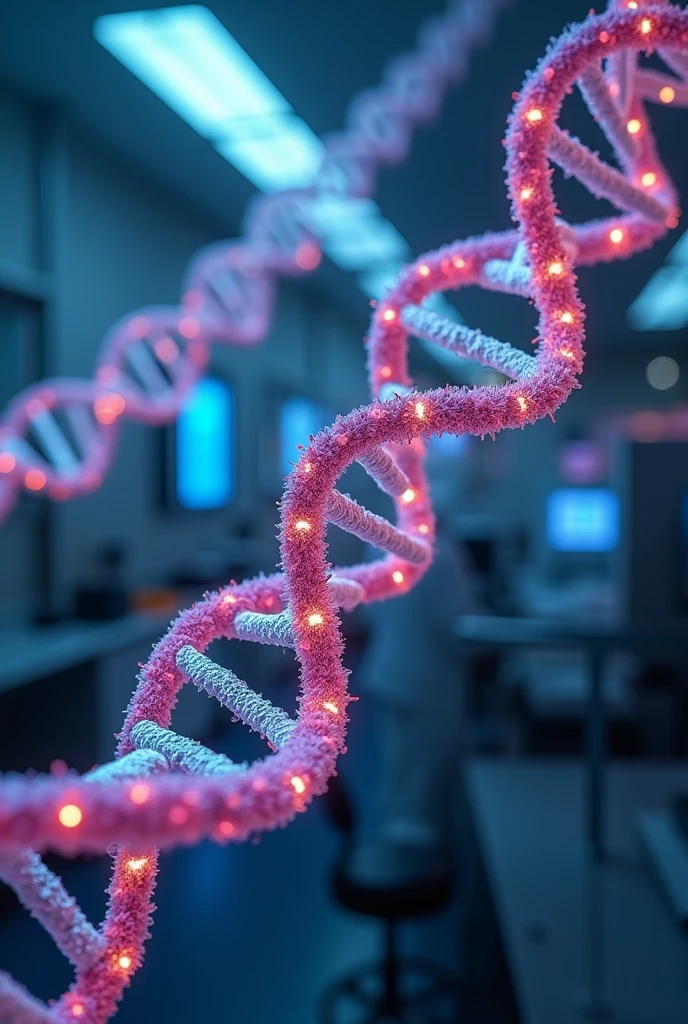 DNA being modified