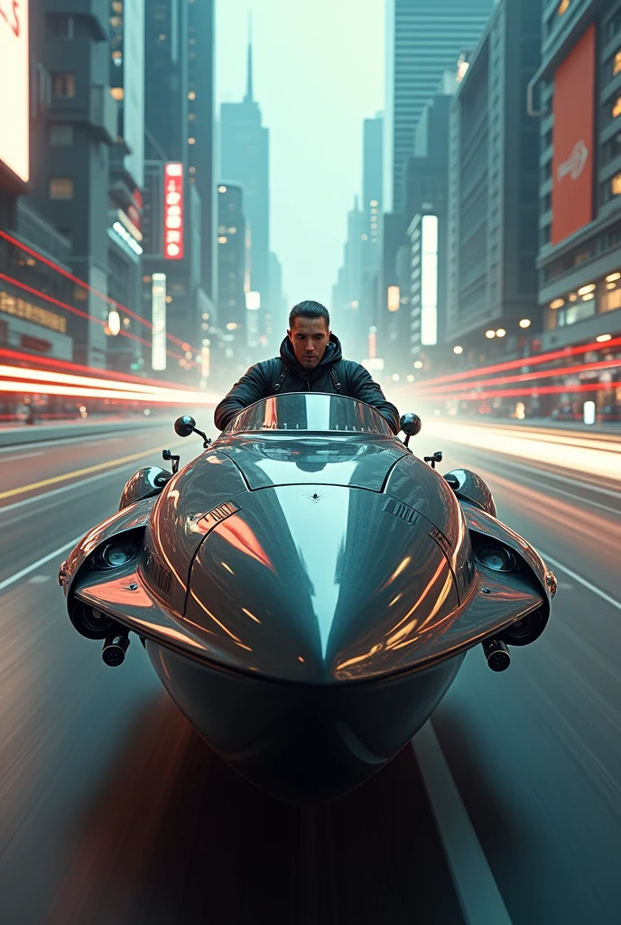 A man driving bullet