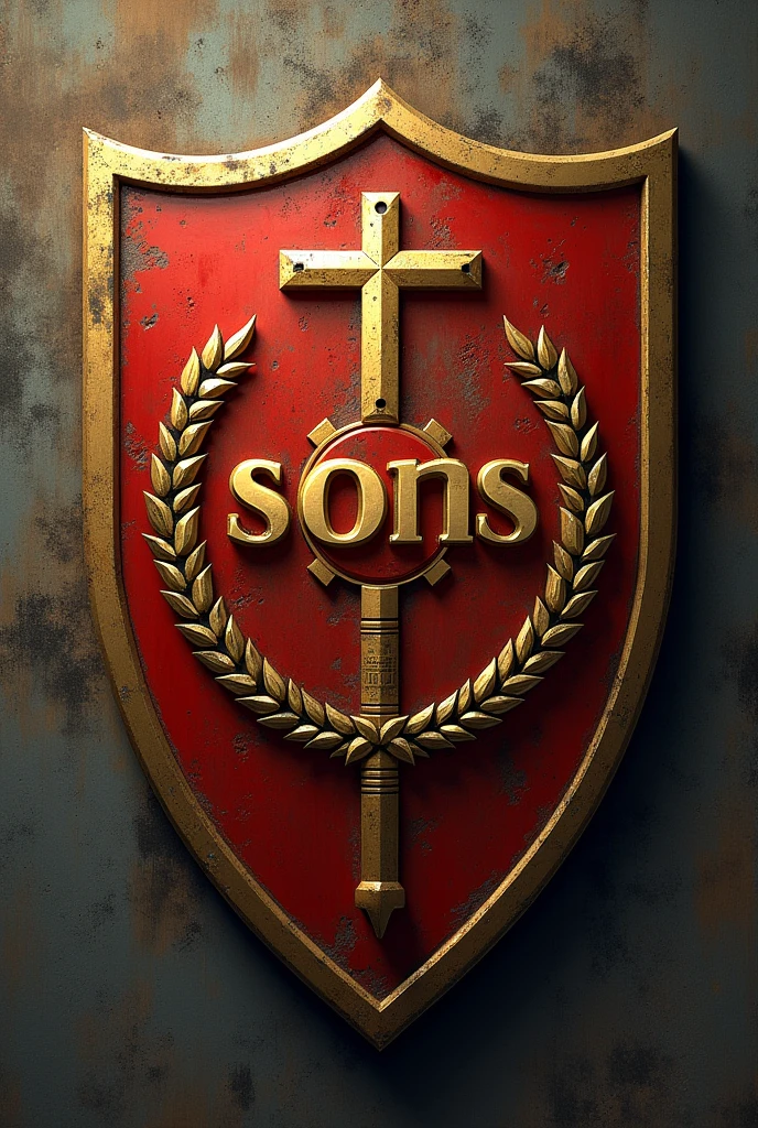 Football shield bearing the name of only the sons of Abraham in Spanish for a football team
