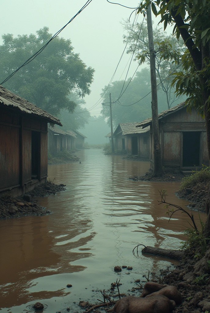 Bangladeshi funny In Feni region, people's houses have been submerged, people have gone to their shelters, cows and goats have all drowned in water.
