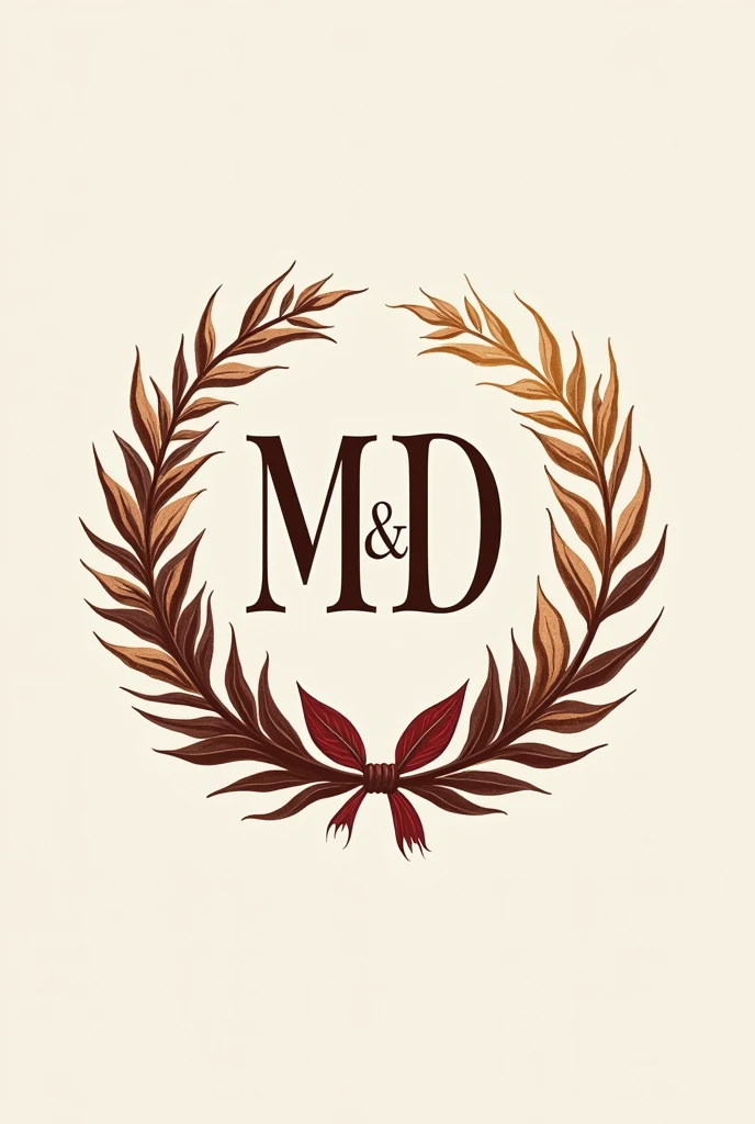 Create a wafer logo that says Magic wafer and M&D in circle 