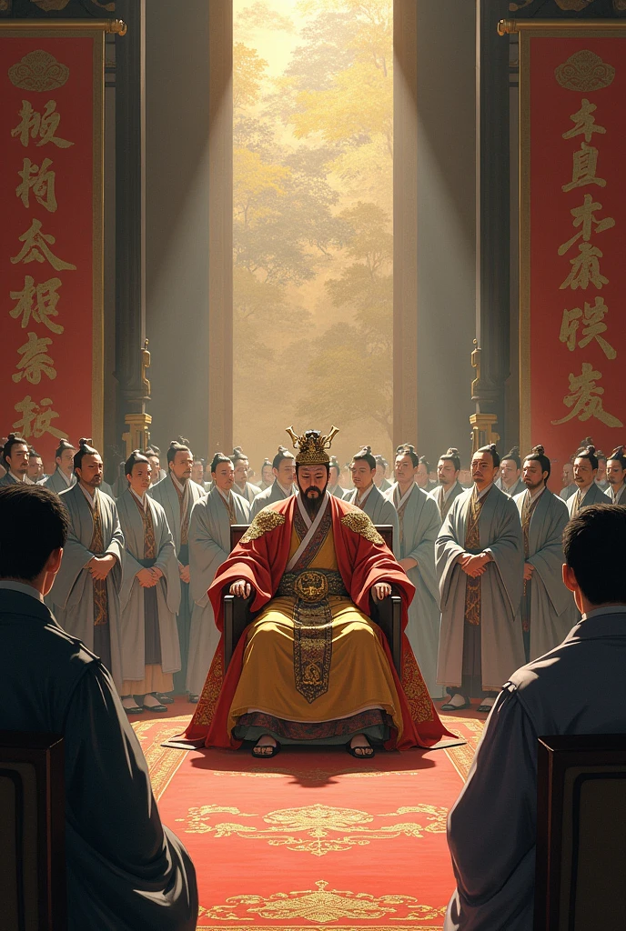 a Japanese emperor sending for people in the year 1800
