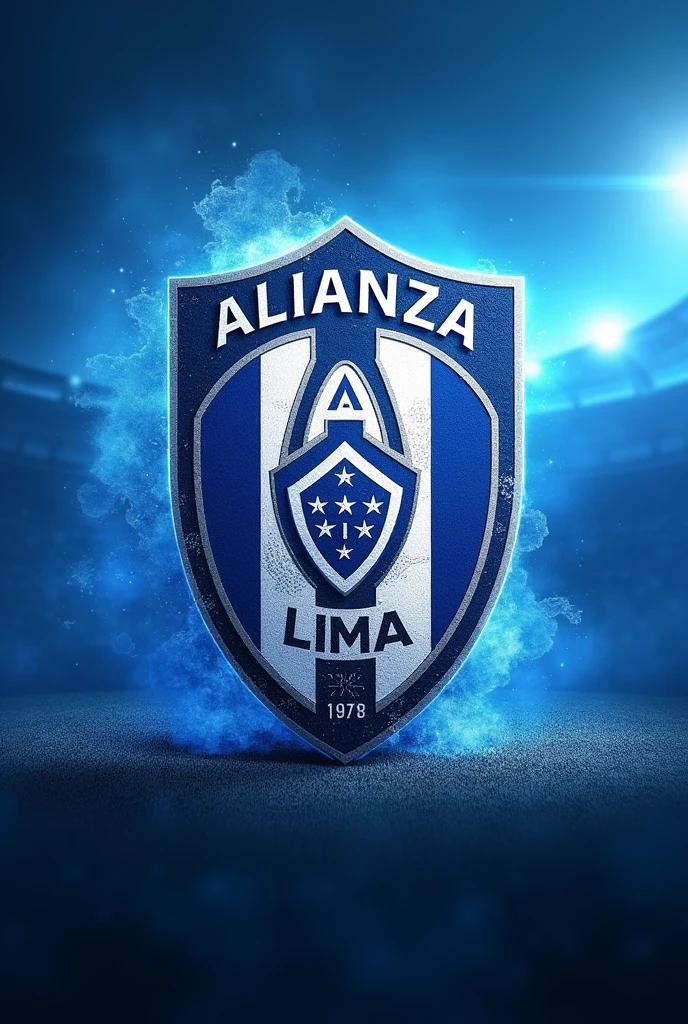 I need an image of the Alianza Lima blue and white club for a horizontal PC background
