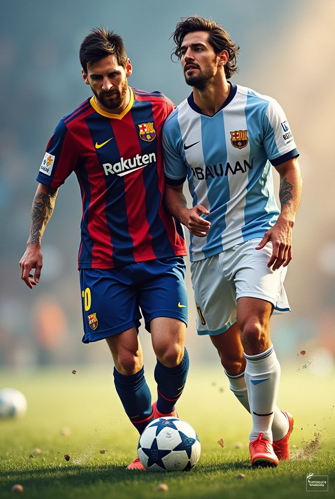 Create Messi and Luis Suarez of soccer