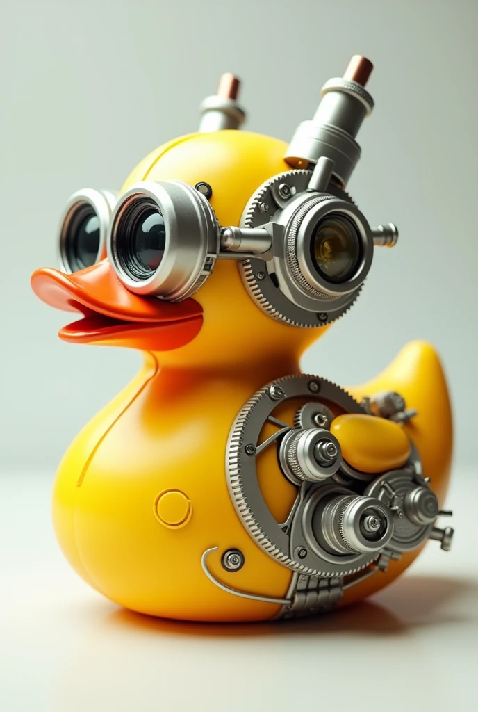 fusion of rubber duck and optical microscope