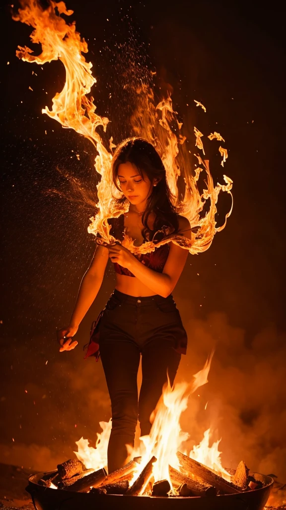 Create beautiful fire images