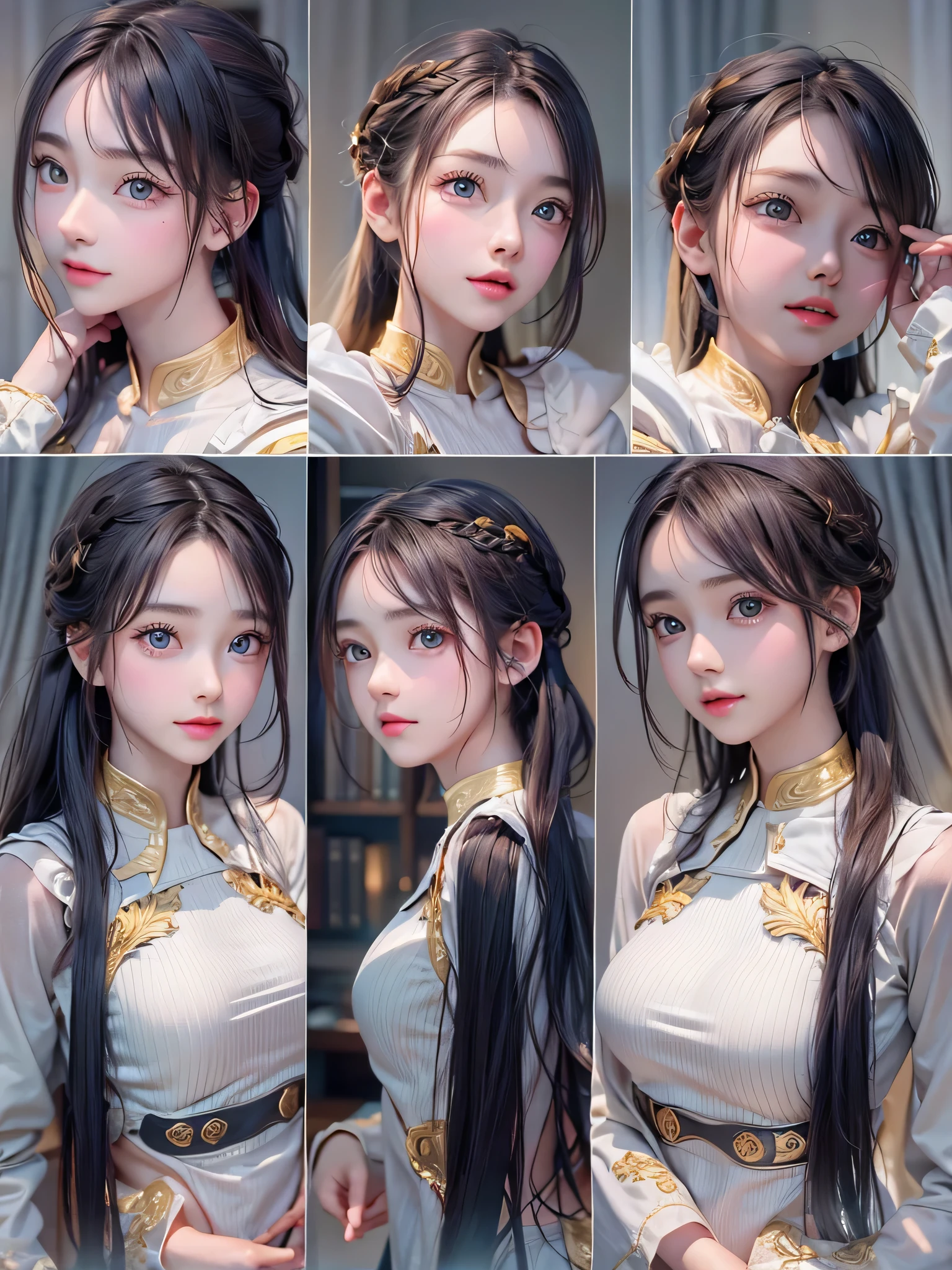 One Girl,(Very cute girl:1.3),masterpiece,Highest quality,High resolution,Photorealistic,RAW Photos,Ray Tracing,Physically Based Rendering,beautiful girl,(:1.3),cute,Big eyes,(detailed pupils:1.2),(The face is facing sideways:1.3),Body facing sideways,Beautiful nose,High nose,Upturned nose,Fuller lips,Short black hair,ponytail,short hair,Detailed eyelashes,Thin eyebrows,Very fine grain definition,(Golden Ratio:1.3),(Face close-up,Face Focus:1.0),Small breasts,Slim figure,Short neck,White swimsuit,White Bikini,Ocean,Southern Island,Blue sky,White cloud,Portrait,View Viewer,Upper Body,Cinema Lighting,High resolution,Very detailed