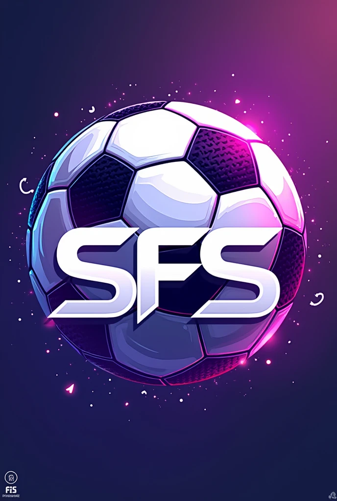 I need an image of a purple and white 2028 SFS promotion soccer logo for a horizontal PC background

