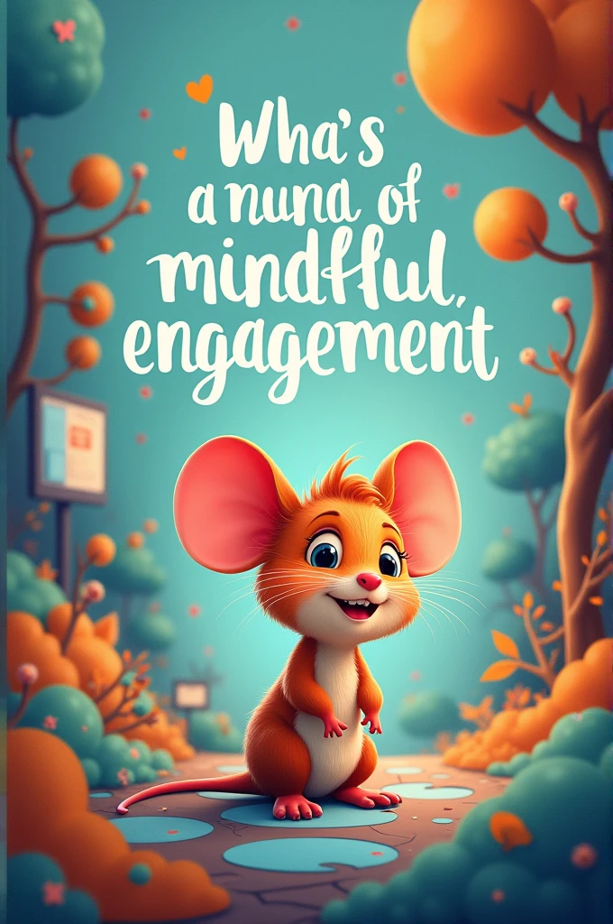 create a poster slogan "think before you click" with the cute background