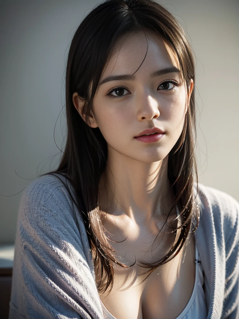 masterpiece, 最high quality, Ultra-high resolution, (Realistic:1.4), Beautiful face in every detail, , one person's, Tifa_Lockhart, Final Fantasy VII Remake, Attractive European women, suspenders,Black low rise mini skirt, White tank top, Tense shirt, long, straight black hair, Very beautiful shining eyes、sweating, blush ,Beautiful legs, very cute, closeポトレイト, 柔らかい肌のPerfect Faceを持つ素敵な, Perfect Face, Huge breasts, 、Chain Etter、thigh、In the dungeons, scar, Complete diagram, Shapely hips, 8k resolution,Surreal,Very detailed,high quality, (Huge Teardrop Chest, Huge breastsの谷間:1.2), Low Cut, great tit, close,Very good,Broad perspective