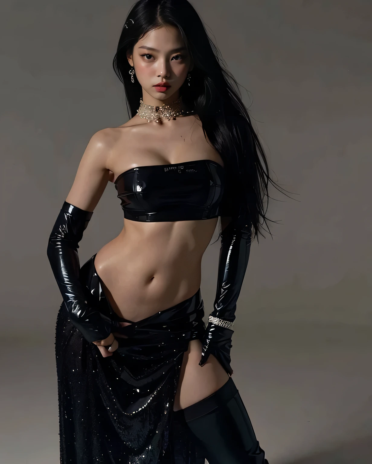 jennie pink black