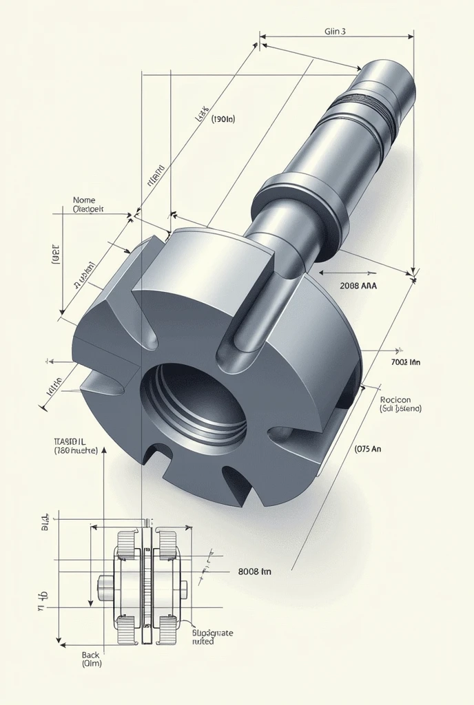 Create a lathe machine by making a shaft