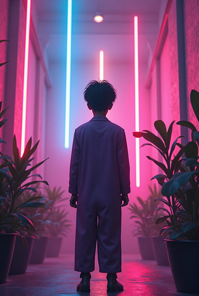 foreground,simple background,Background with neon rays of various colors,hyperdetailed,well defined details,hyper realistic