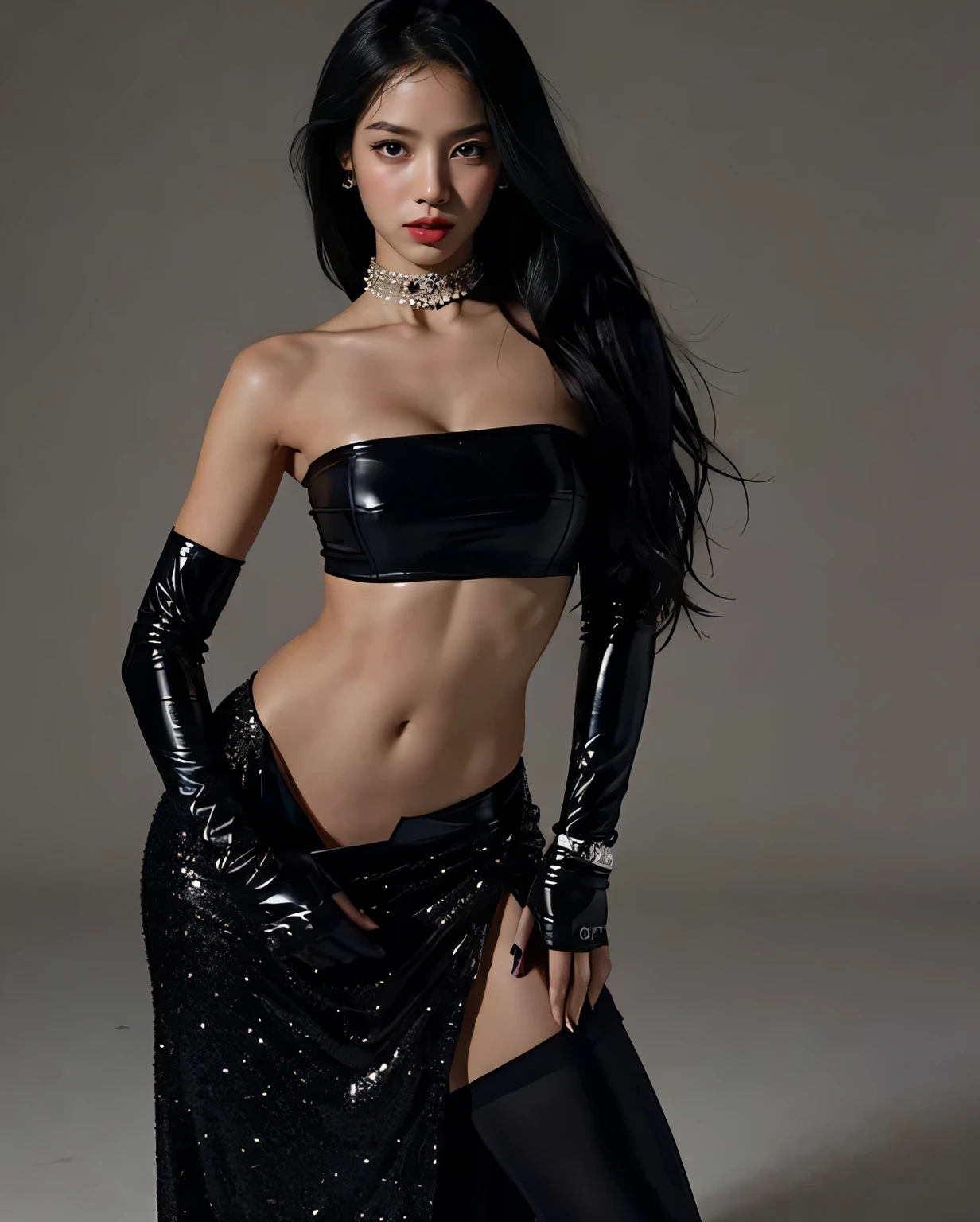 Lisa pink black