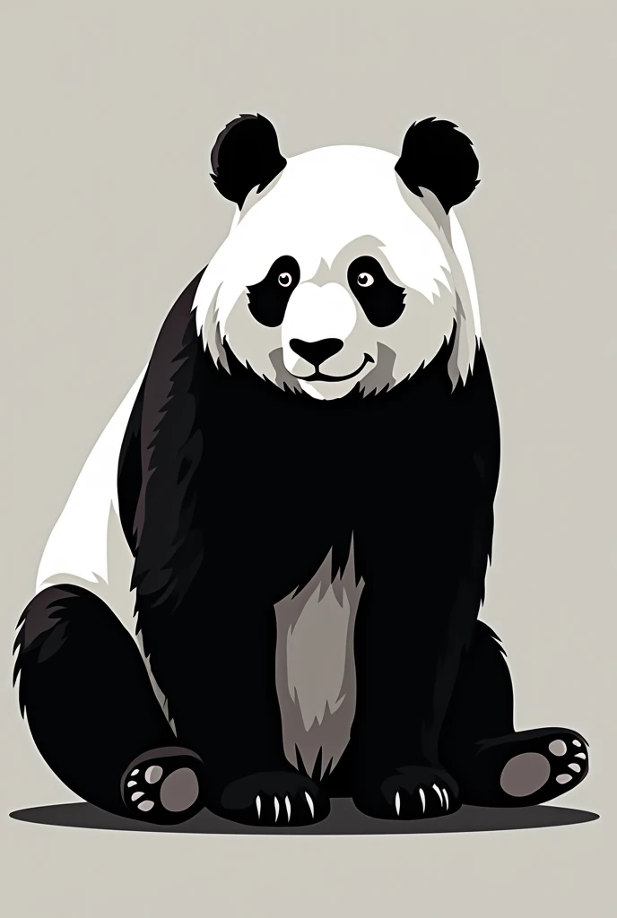 Black panda logo