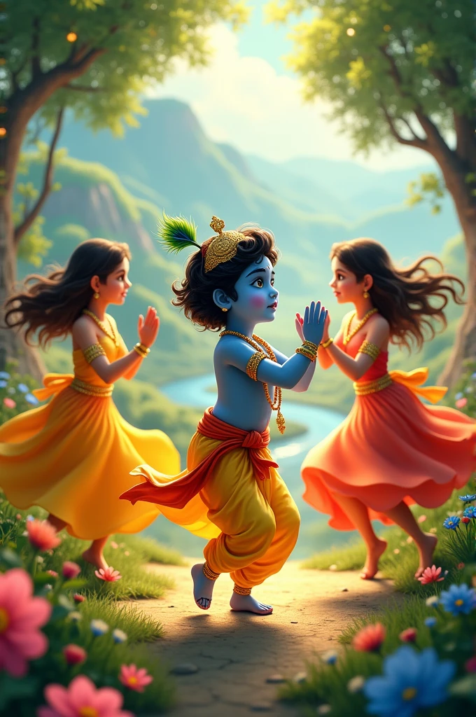 Create video ??? krishna dance with gopika 