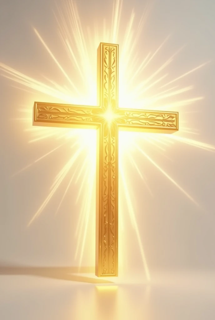 A shining golden cross in the sky, with sun rays representing eternity.
WITHOUT BACKGROUND OR WHITE BACKGROUND AND THAT THE IMAGE IS ANIMATED