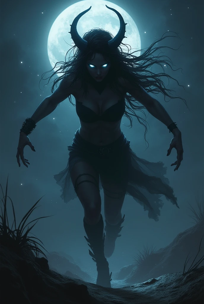 Zombie woman sexy outside rain people lying dead on the ground tall buildings at night moon stars