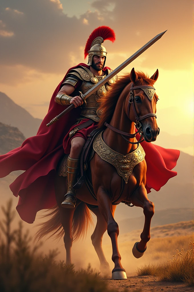 Roman galloper for the ruby, with an epic position
