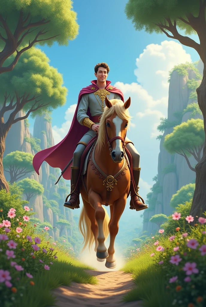 make a disney rapunzel prince on a horse