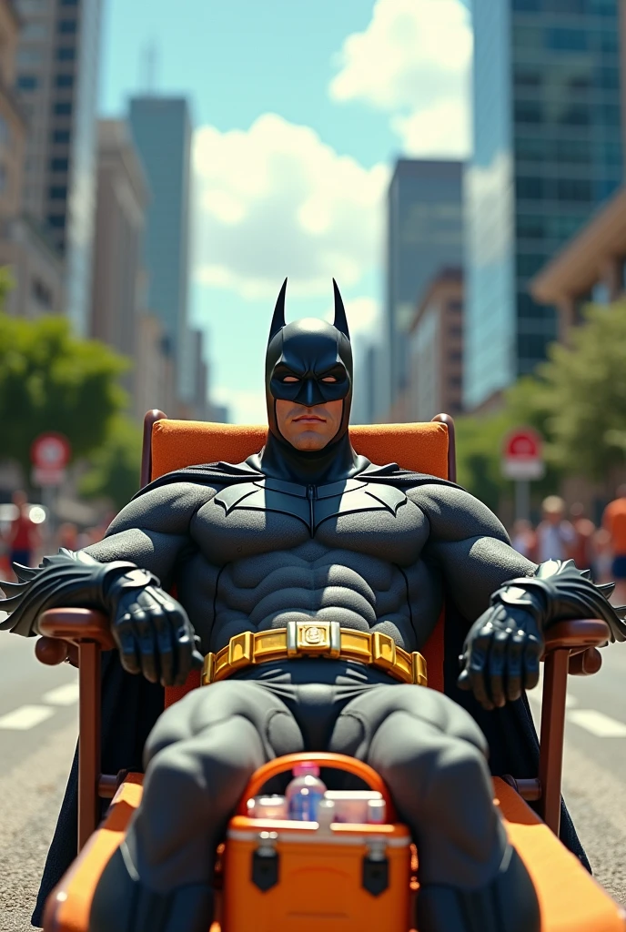 Batman Sunbathing on Paulista Avenue