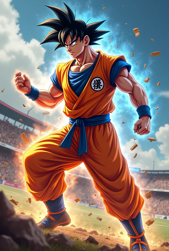 Mix of Messi and Goku