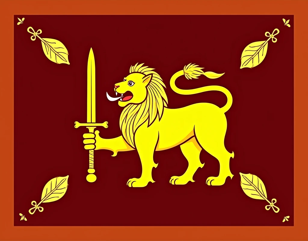 We need the image of the country of Sri Lanka flag 