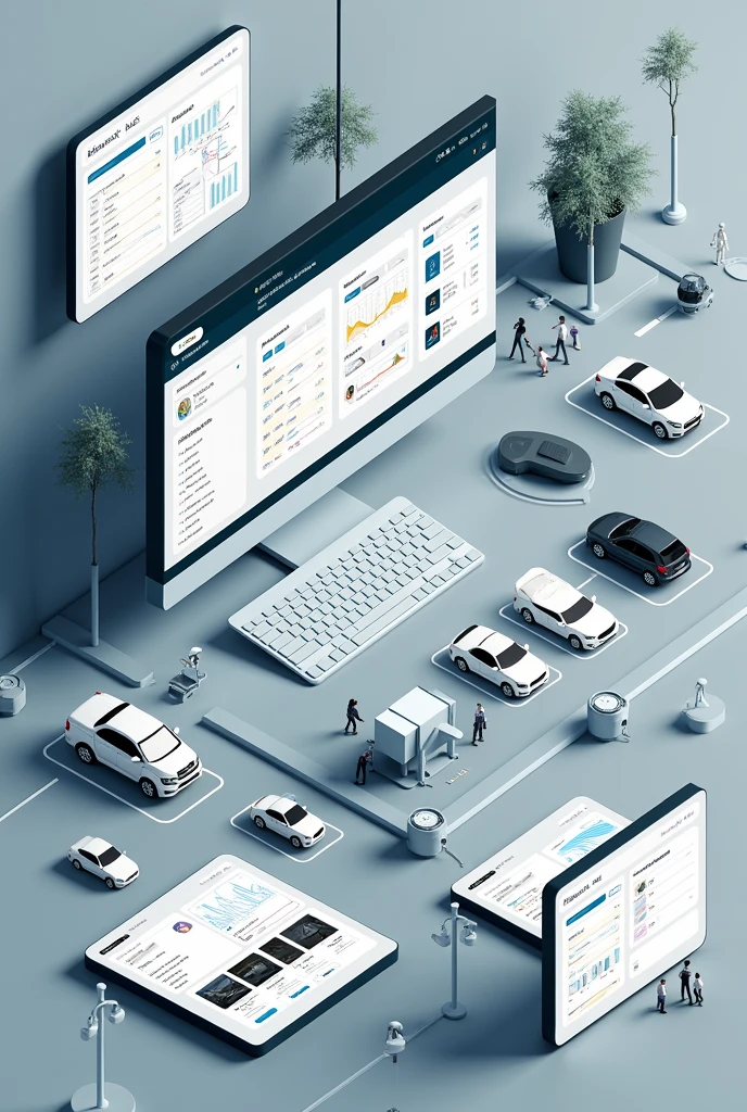 create the entire interface of a company's parking lot program