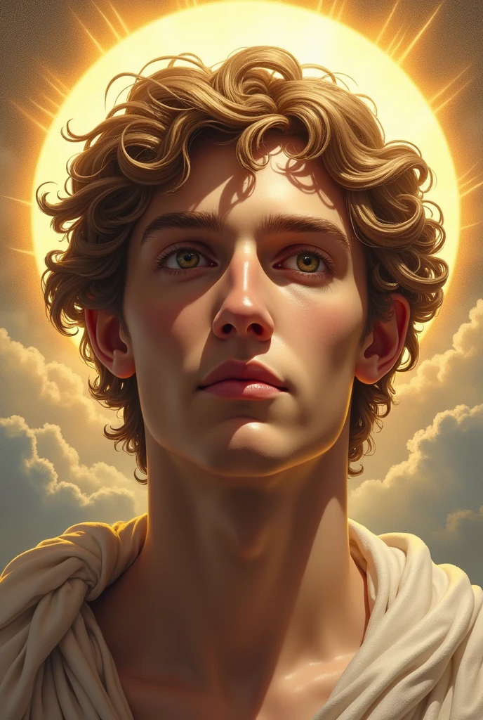 Create Apollo with his face facing forward 
