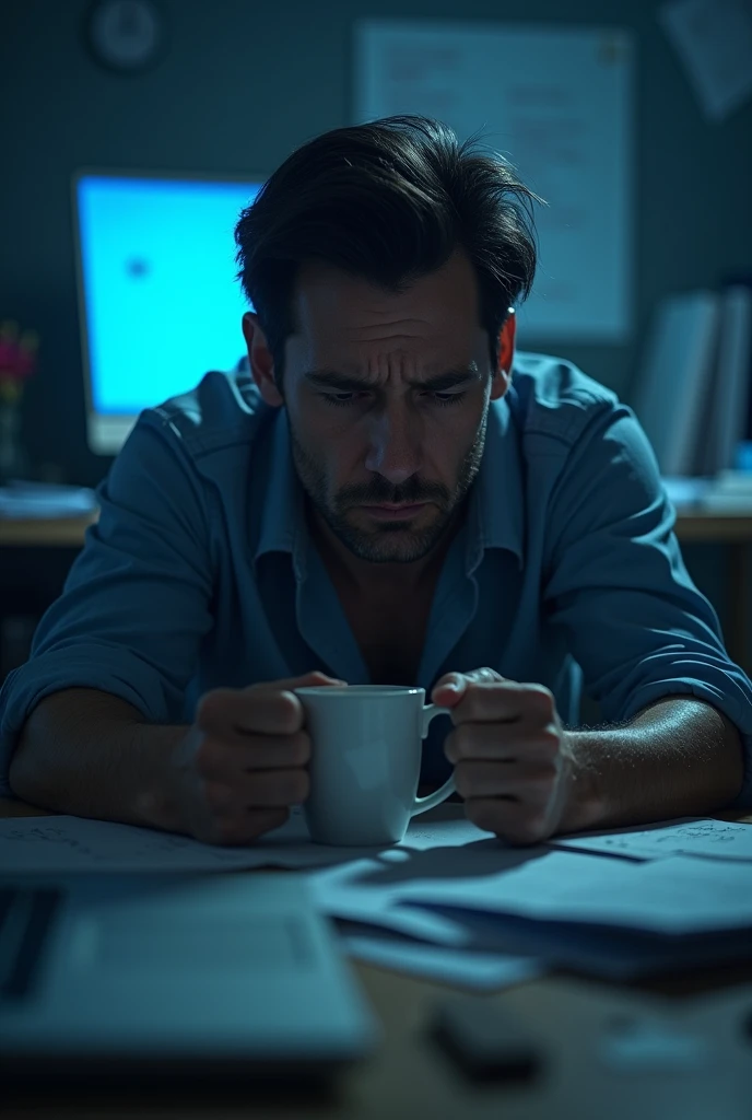 stressed person