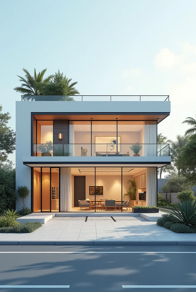 Create an illustrated image of'a smart home by sinaihm