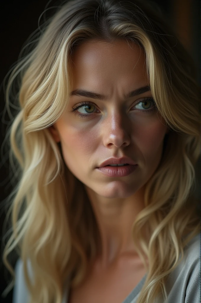 A blonde woman watching with an envious look