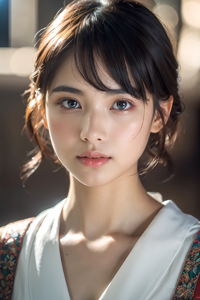 8k, masterpiece, RAW photo, best quality, photorealistic, extremely detailed CG unity 8k wallpaper, Depth of field, Cinematic Light, Lens Flare, Ray tracing, (extremely beautiful face, beautiful lips, beautiful eyes), intricate detail face, ((ultra detailed skin)), best quality, Masterpieces, Super high resolution, (photograph realistic:1.5), Original image, Japan's、1 girl, sexy look, big , cleavage, show her six pack abs, big hips, big thighs, bend over pose, wavy and long hair,Wear Basket ball uniform, In the basket ball court.