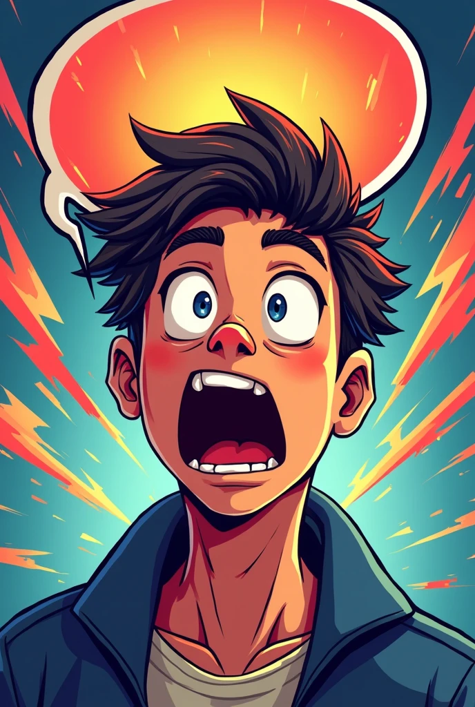 "I'm F2P user"The text is in a surprised speech bubble、Express it colorfully。
