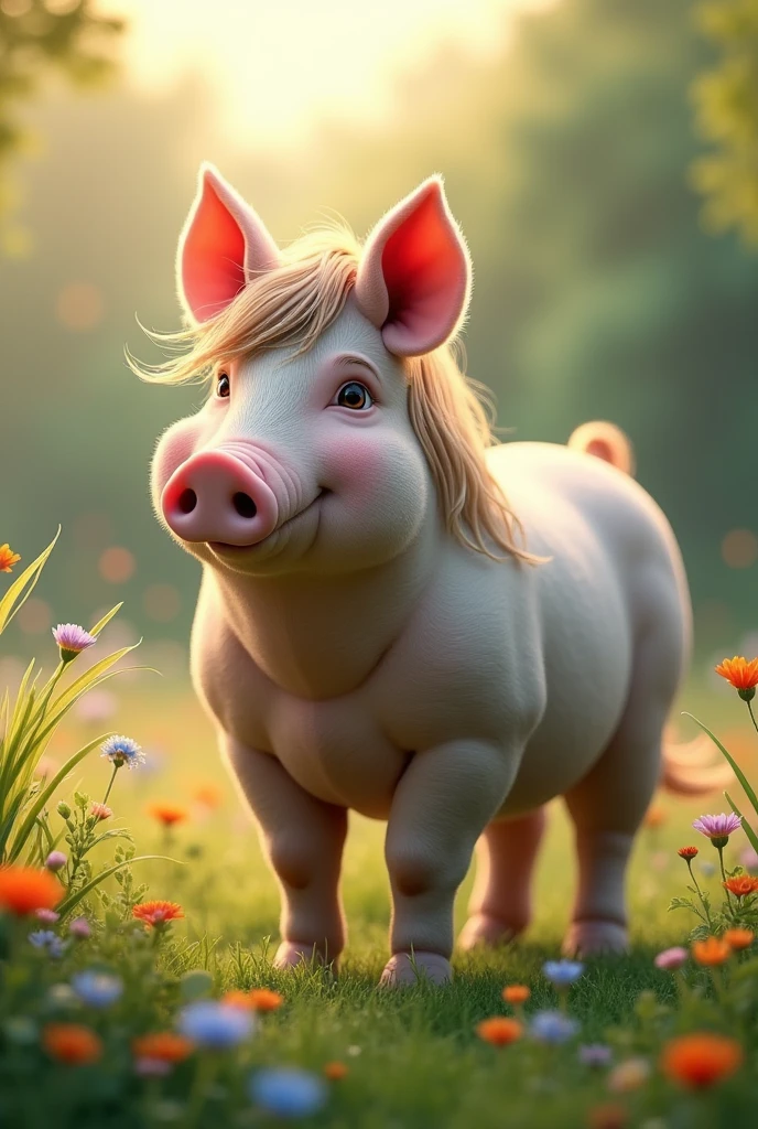 pig with horsehead
