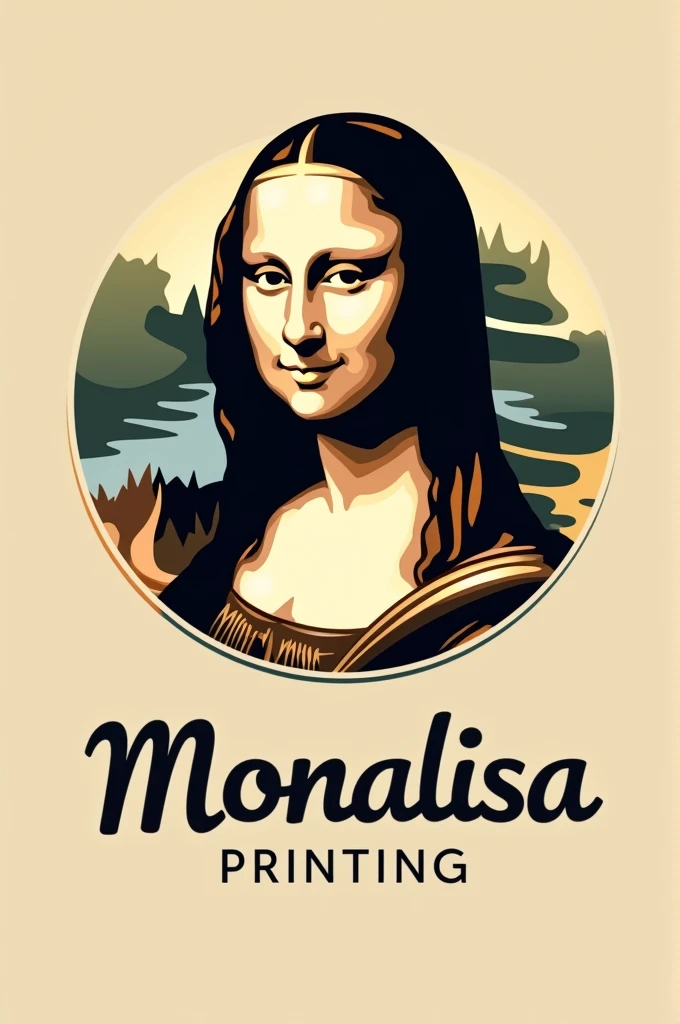 Creat my logo my company name Monalisa Printing