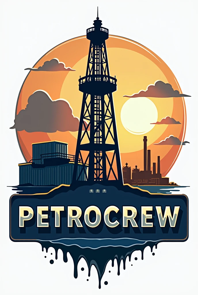 Oil company logo with the name Petrocrew