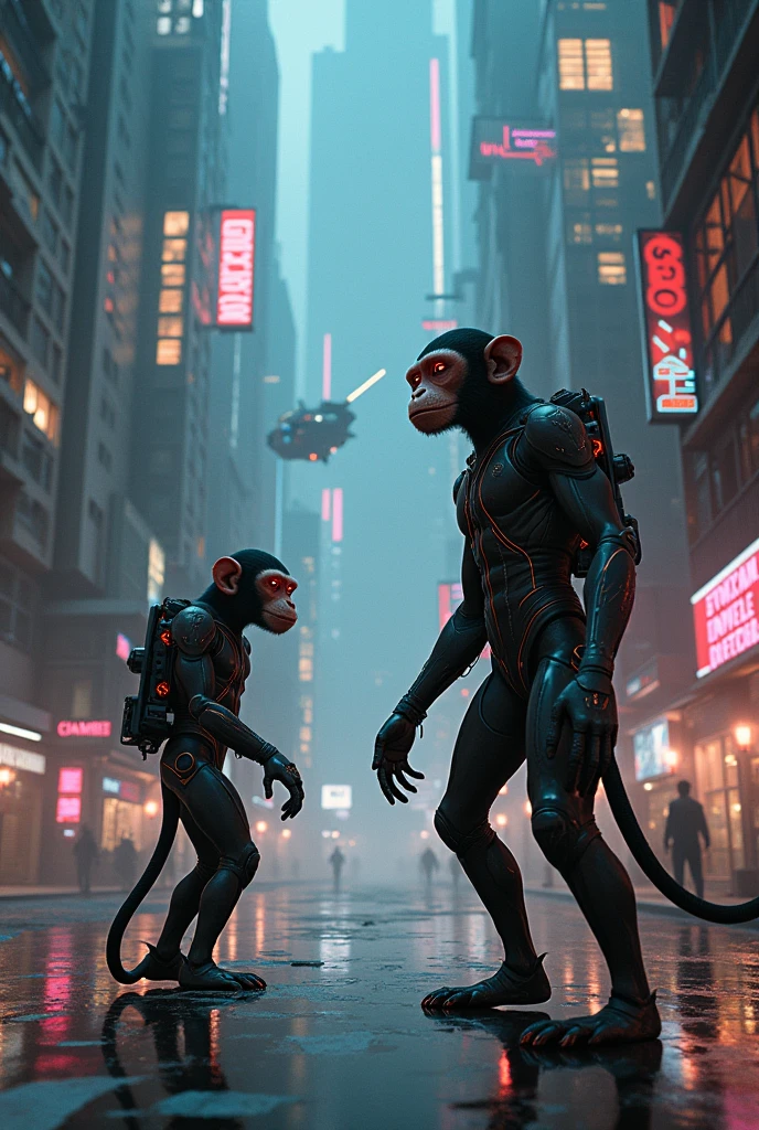 monkeys cyberpunk