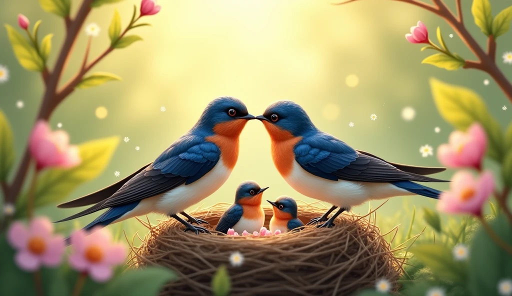 Love Bird Week Swallow Childrearing