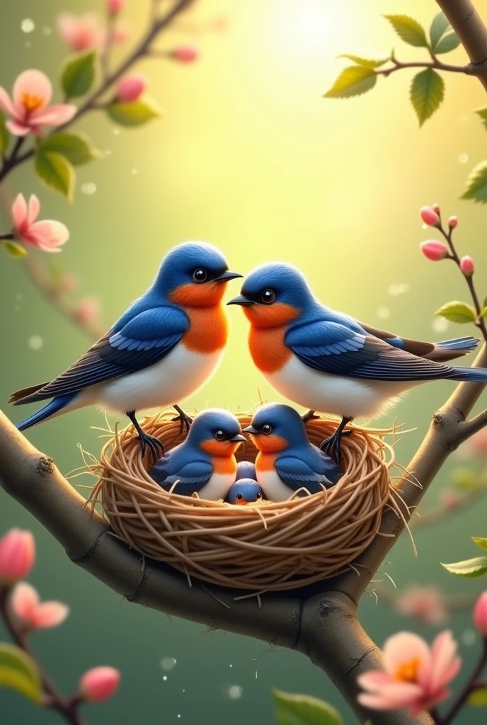 Love Bird Week Swallow Childrearing