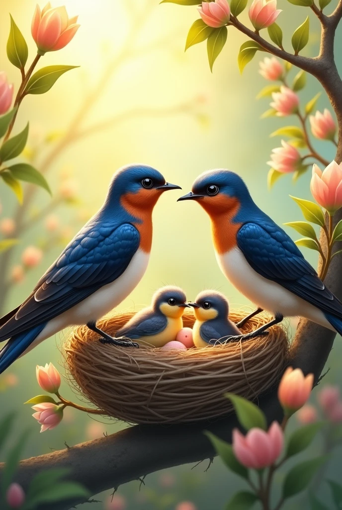 Love Bird Week Swallow Childrearing