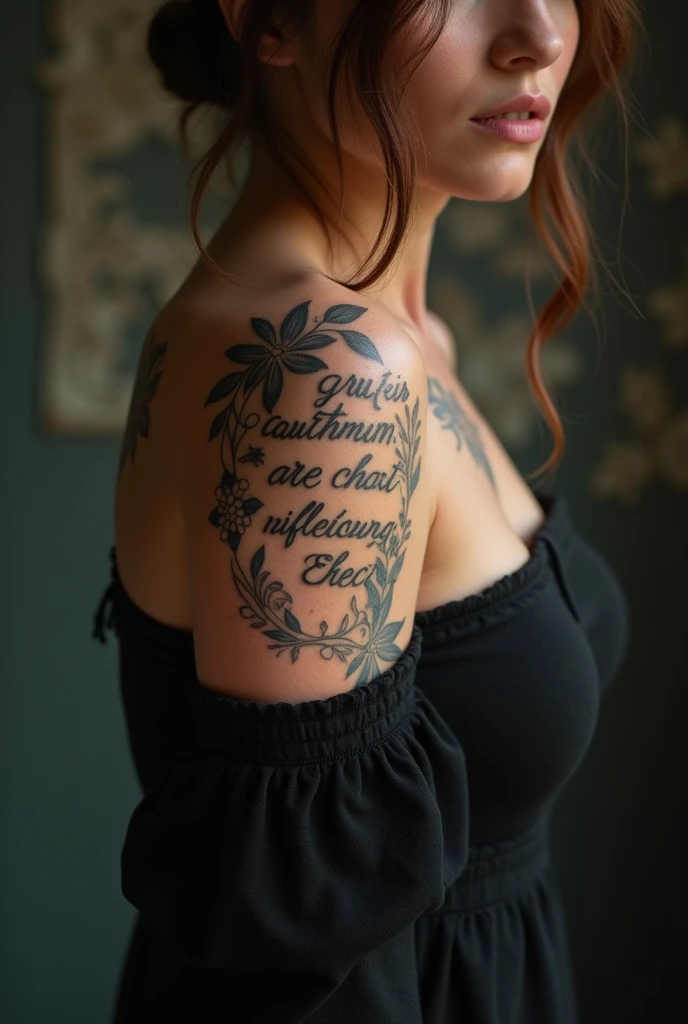 Generate me an image of a tattoo that says '' oh girl i wanna know