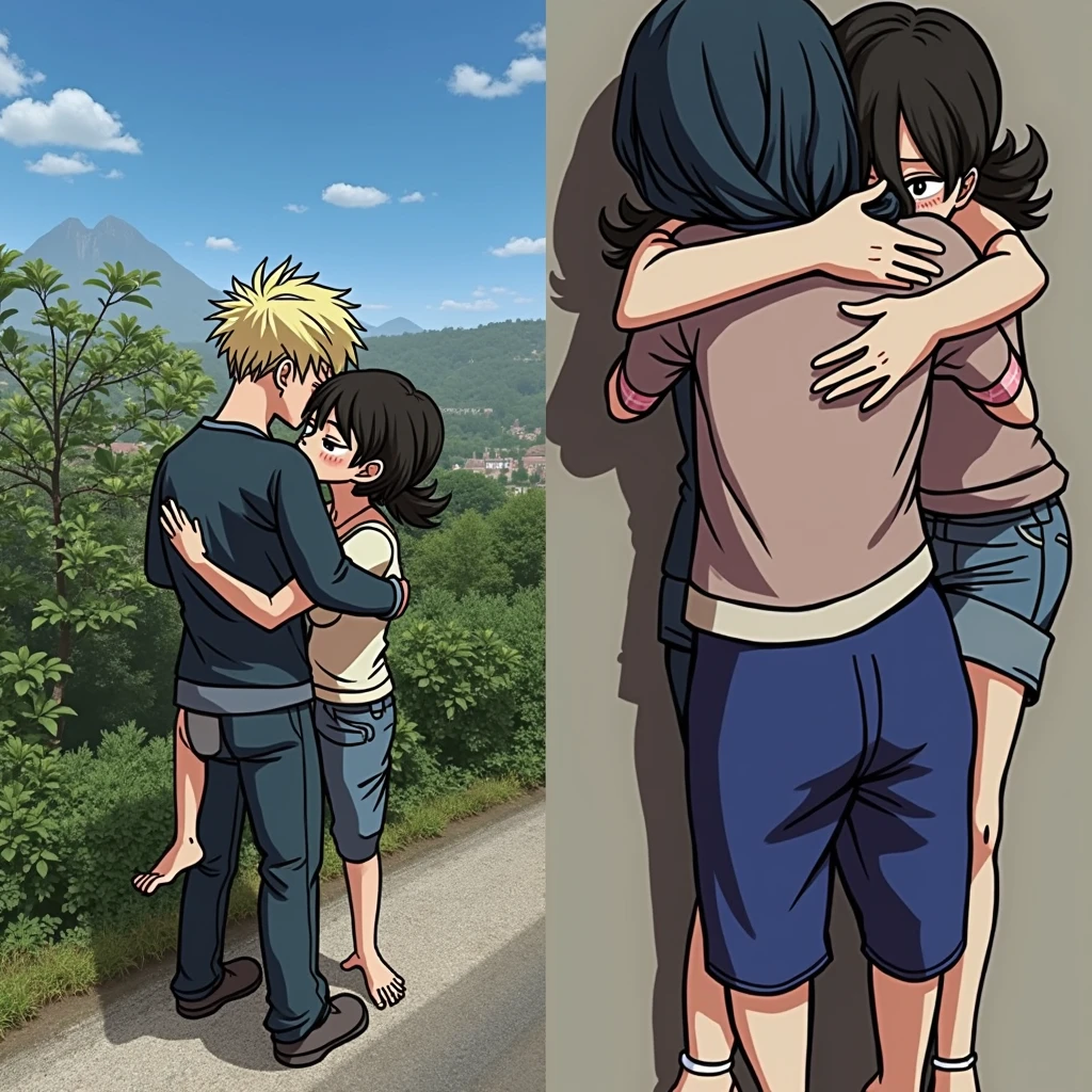 make them hug each other