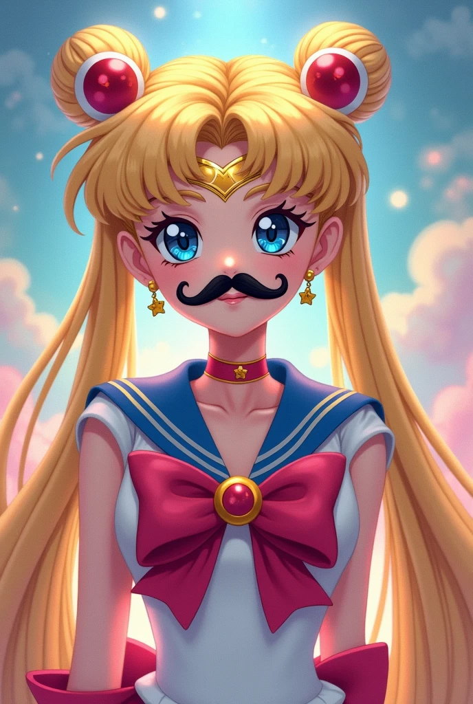 Seilor moon con bigote