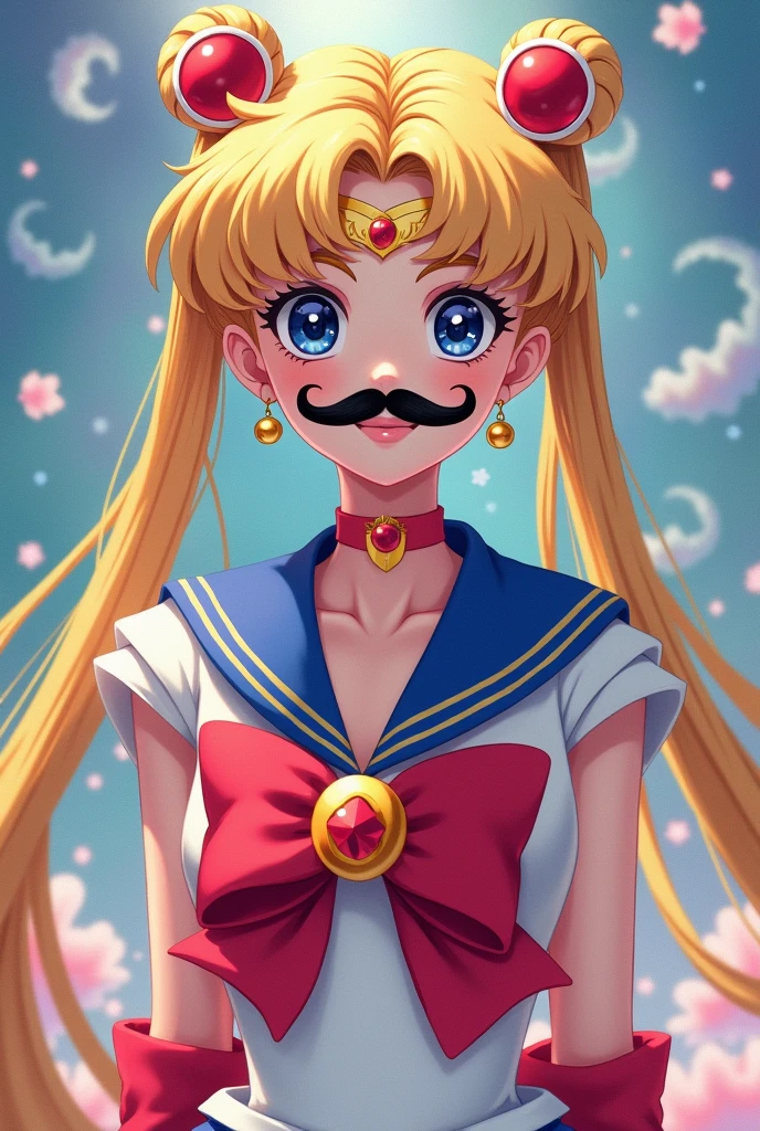 Seilor moon con bigote