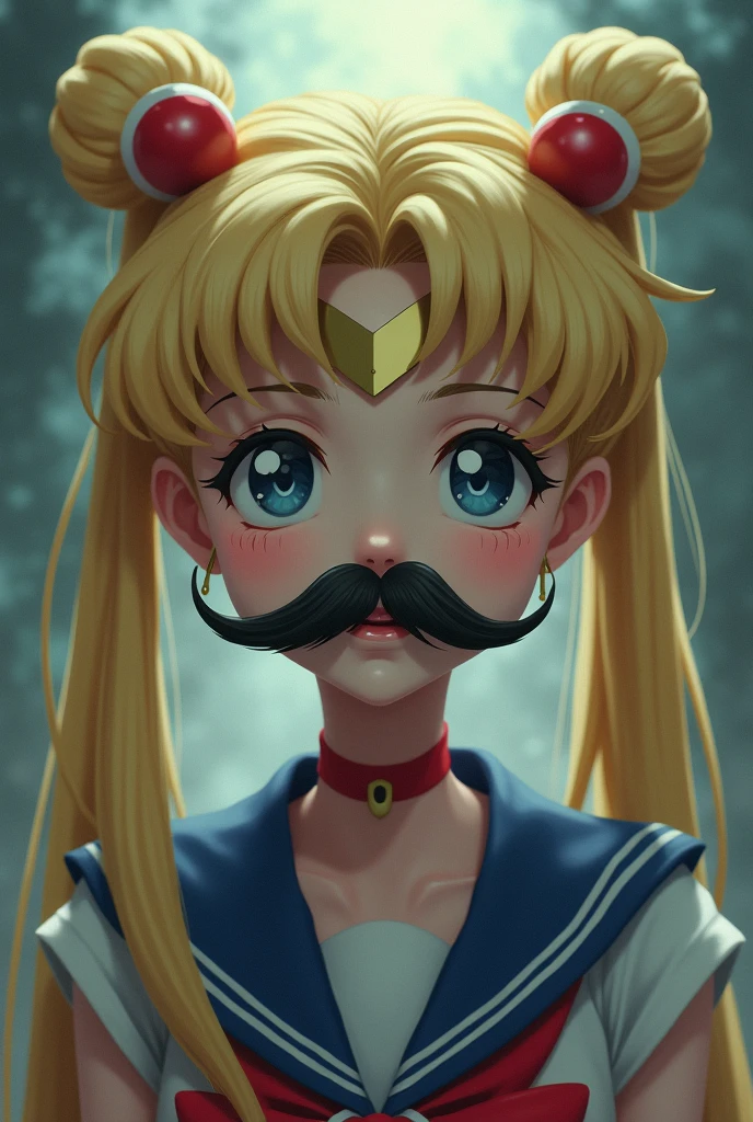 Seilor moon con bigote de Hitler 