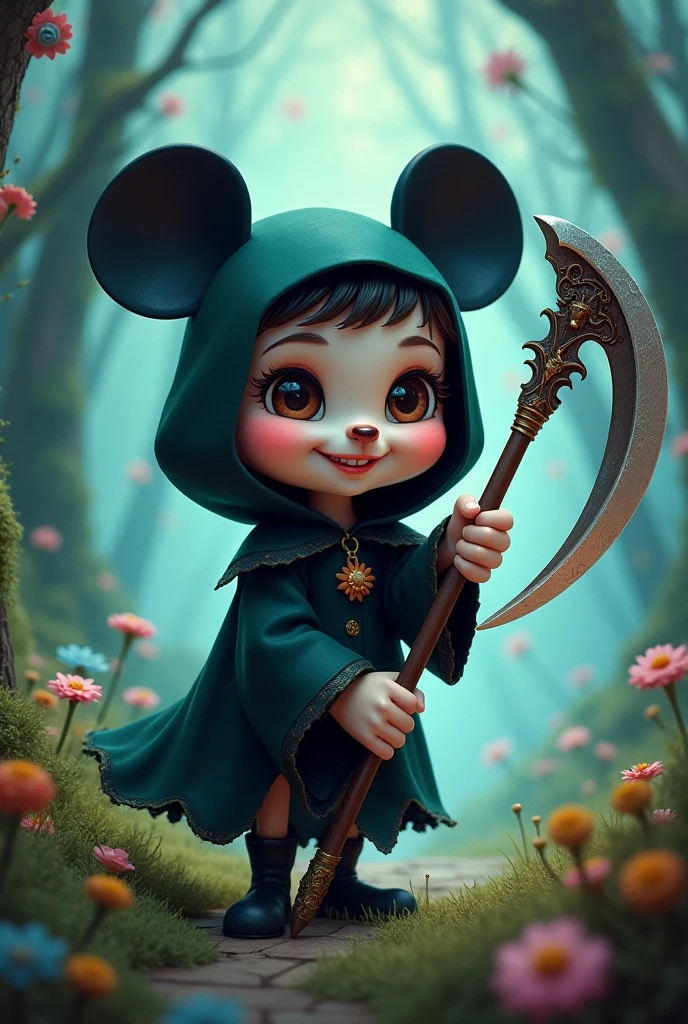 make a disney character holding a scythe